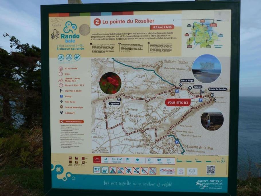 Chaumiere Cotiere: Plage A 500M,A Deux Pas Du Gr34 Plérin Exterior foto